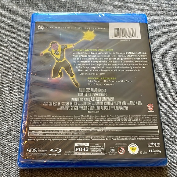 DC Universe Movie Green Lantern Beware My Power Blu-Ray - Picture 2 of 2